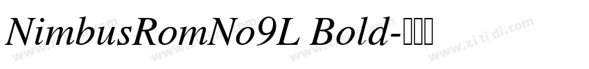 NimbusRomNo9L Bold字体转换